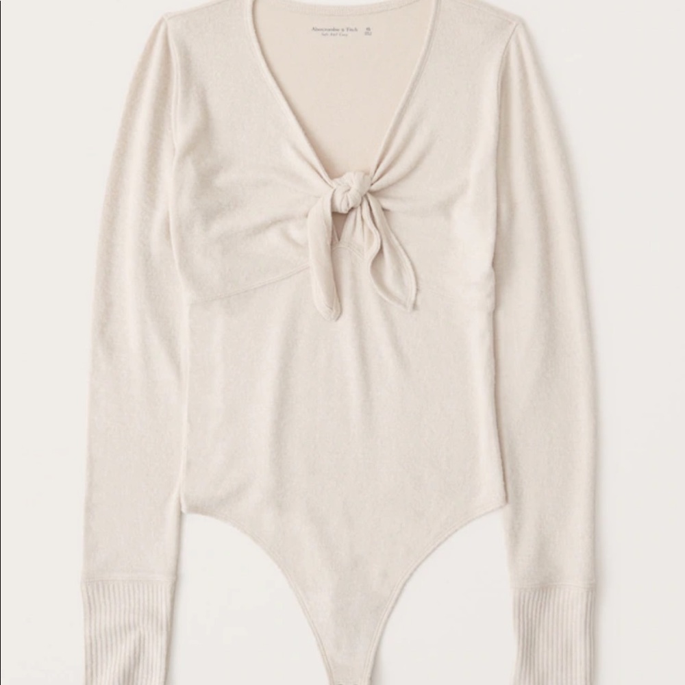 A&F tie front bodysuit
